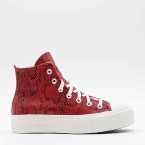 Converse Chuck‎ Taylor All Star Snakeskin Print Women's Shoes Red/Black Size 7.5